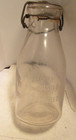 Vintage  Pint Tin Top Milk Bottle Elmwood Farm Cream Wrentham mass-to Be Washed