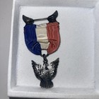 Boy Scouts Vintage  Silver Eagle Scout Pin Ribbon    be Prepared Medal   