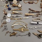 Vintage Mens Accessories Lot Cufflinks Tie Tacks Bars Clasps Over 100 Pieces