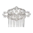 Women s Silver Plated Rhinestone Hair Comb For Wedding  Special Events