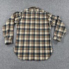 Vintage Pendleton Shirt Jacket Mens Medium Plaid Wool Flannel Quilted Neck