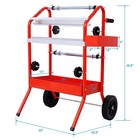 Mobile 18  Multi-roll Masking Paper Machine With Storage Trays  Red
