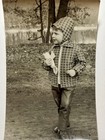 Vintage Snapshot Photo 1971 Little Boy Walk Childhood B w Original Found