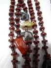 Vintage 4 Strand Santo Domingo Pueblo Indian Fetish   Beads Necklace- Mint  
