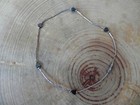 Liquid Silver   Heart Hematite Beads Ankle Bracelet 9 1 2 