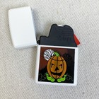 Halloween Pumpkin White Matte Zippo Zip Light Flashlight  not Working