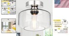 Vintage Industrial Clear Glass Ceiling Light