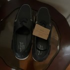 Weatherproof Vintage Men s Black Boat Shoes Lace Up White Sole