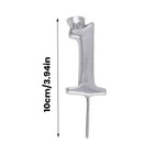 Number Candle Holders Reusable Alloy 0-9 Number Candlesticks Cake Topper