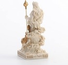 Poseidon Painted Polystone Statue Greek God Figurine