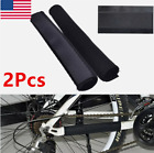 2pcs Black Chain Stay Protector Frame Guard For Mtb Mountain Bike Bicycle Us