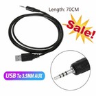 Usb 2 0 Audio Aux 3 5 Mm Jack To Headphone Cable Male To Male Lead Wire Cord Lot