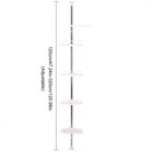 4 Tier Telescopic Bathroom Wall Corner Shelf Rack Shower Caddy Storage Organizer
