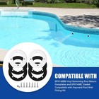 2 Pcs Spx1408b Vinyl Swimming Pool Return Faceplates And Spx1408c Gasket    