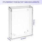 Thyle Outdoor Brochure Holder 8 5x11  Wall Mount Acrylic Literature Display Box