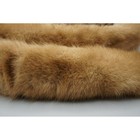 Vtg Honey Brown Mink Fur Collar Stole Wrap Velvet Lining 36  Luxury Accessory