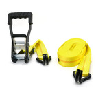 27 Ft Heavy-duty Ratchet Tie-down Strap With J Hook  2 In  Webbing  3333 Lb Load