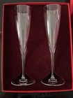 Baccarat Crystal Champagne Flutes Set France Clear Crystal Box Vintage Don Rare