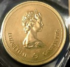 Gold  100 1976 Canadian Montreal Olympics 14k Coin 13 3375 Grams  In Mint Card