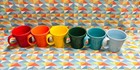 New Bright Set Of 6 Fiesta Tapered  Mugs  15 Oz Fiestaware Free Shipping