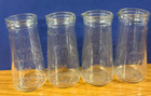 Lot Of 4 Vintage Glasco 6 Oz Glass Urine Specimen Bottle -usa - Stocking Stuffer