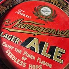 Vintage antique Narragansett Lager Ale Metal Beer Tray Rhode Island Usa