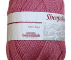 Sheepswool Yarns Brunswick Wool One Skein 100 Grams In Medium Oriental Rose