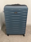 Samsonite Elemental Blue Large Checked Spinner Suitcase Tsa Expandable Luggage