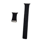 Authentic Apple Watch 42mm 44mm 45mm Medium Black Leather Loop Strap