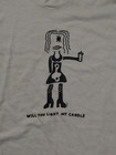 Vintage 90s Rent Musical Broadway Show Size Small Rare Will You Light My Candle