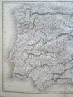 Spain   Portugal Madrid Barcelona Pamplona Seville Lisbon 1844 Black   Hall Map