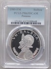 Panama Silver Proof 1 Balboa Coin 1985 Year Km 90 Pcgs Grading Pr63