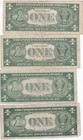 Kappyscoins Wc213    Estate Lot Of Four Old  1  00  Silver Certificates  Circs