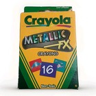 Vtg Crayola Crayons Metallic Fx 16 New 2001 Nos Non-toxic Binney   Smith