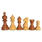 Standard Staunton Chess Set - Babul Wood - 3x Weight - 4q - 3 3 4 K