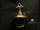 Industrial Brass Hanging Light Fixture   Vintage Pendant Ceiling Lamp