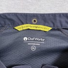 Chef Works Arcadia Chef Coat Size 3xl Blue Short Sleeve Zip Front