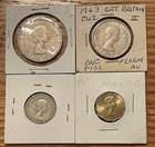 Lot Of 4 United Kingdom Coin Denominations  1962-1963 - Combined Shipping Ok