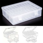 30 Grids Plastic Organizer Box Craft Storage Container For Bead jewelry Clear Us