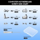 Nvme M 2 Ssd Standoff And Mounting Screws Kit For Asus 2 5mm  3mm  Silver
