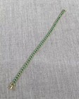 Tennis Bracelet 10ct Created Round Cut Green Emerald 14k White Gold Finish 7 5 