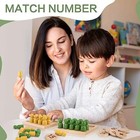Montessori Toy - Counting Peg Board Game For Kids Math And Numbers For 