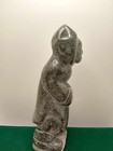 Vintage Canada Eskimo Art Hand Carved Soapstone Sculpture Fisherman