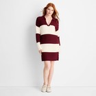 Women s Long Sleeve Rugby Mini Sweater Dress - Future Collective