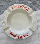 Vintage Budweiser King Of Beers Ashtray Haeger Made In Usa White Ceramic 5 25 