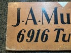 Vintage 18   x7    Hand Painted Double Sided Wooden Store Sign Ja Murray Advertising