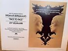 Vintage 1975 Half-sheet Movie Poster    face To Face    Ingmar Bergman - Liv Ullmann
