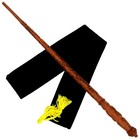 15  Hand Carved Igor Karkaroff Mahogany Wood Magic Wand Wizard W  Velvet Bag