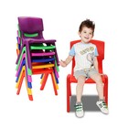 6pcs Stackable School Chairs Kids Plastic Stack Chairs For Home Daycare Chairs