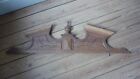 Antique French Oak Wood Carved  Pediment